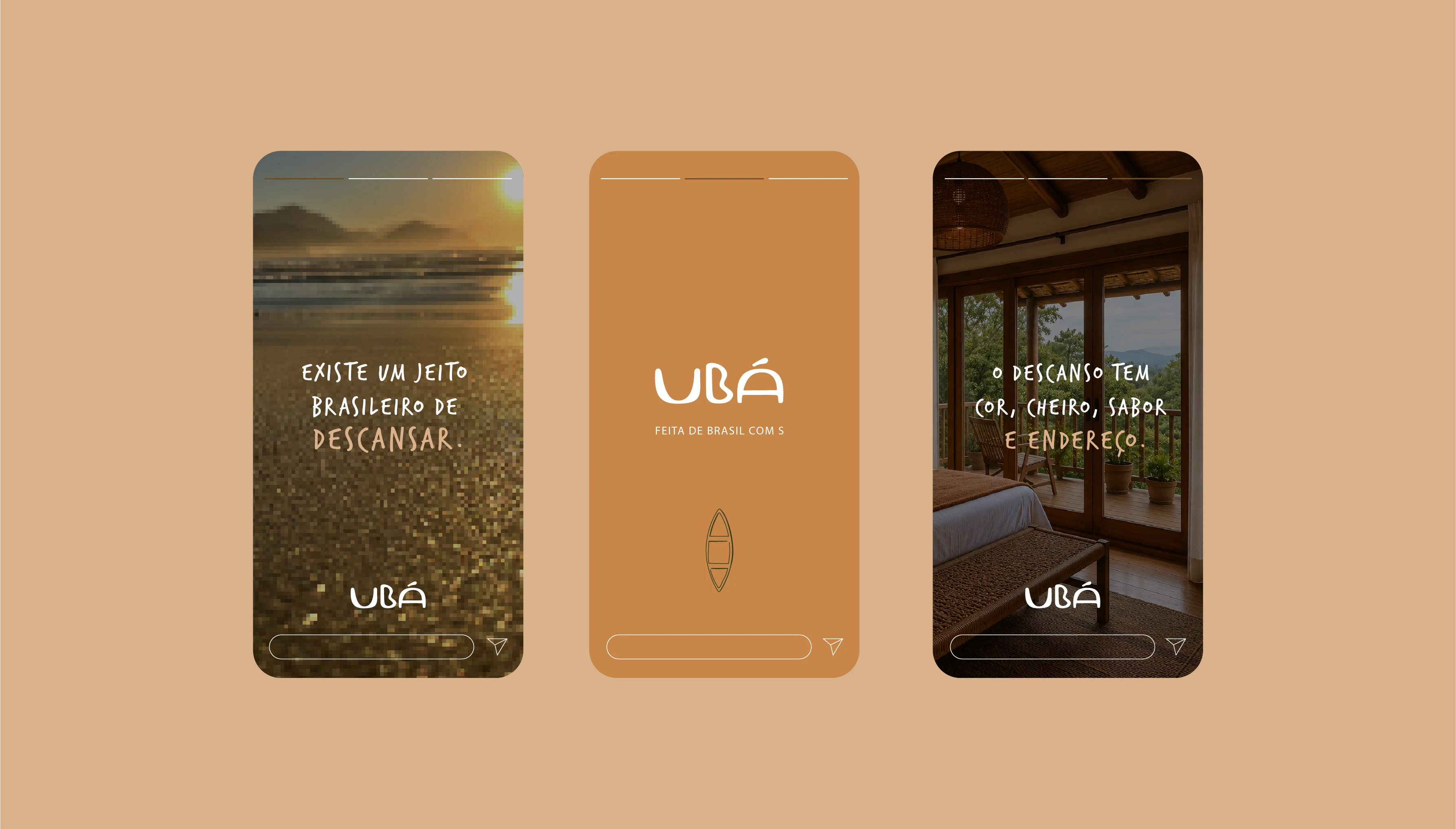 Ubá Hospedagem Autoral — visual identity