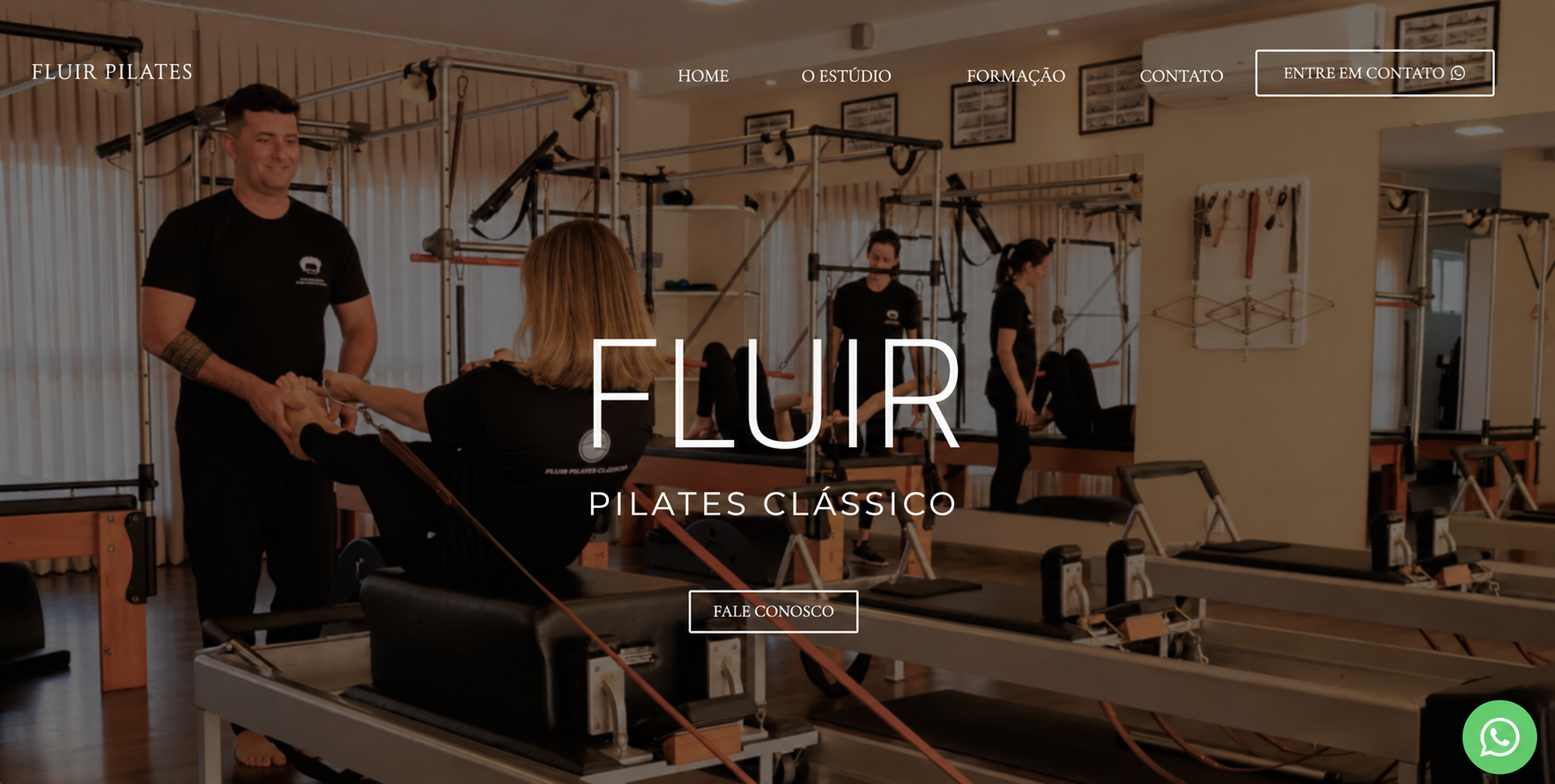 Fluir Pilates Studio — website preview