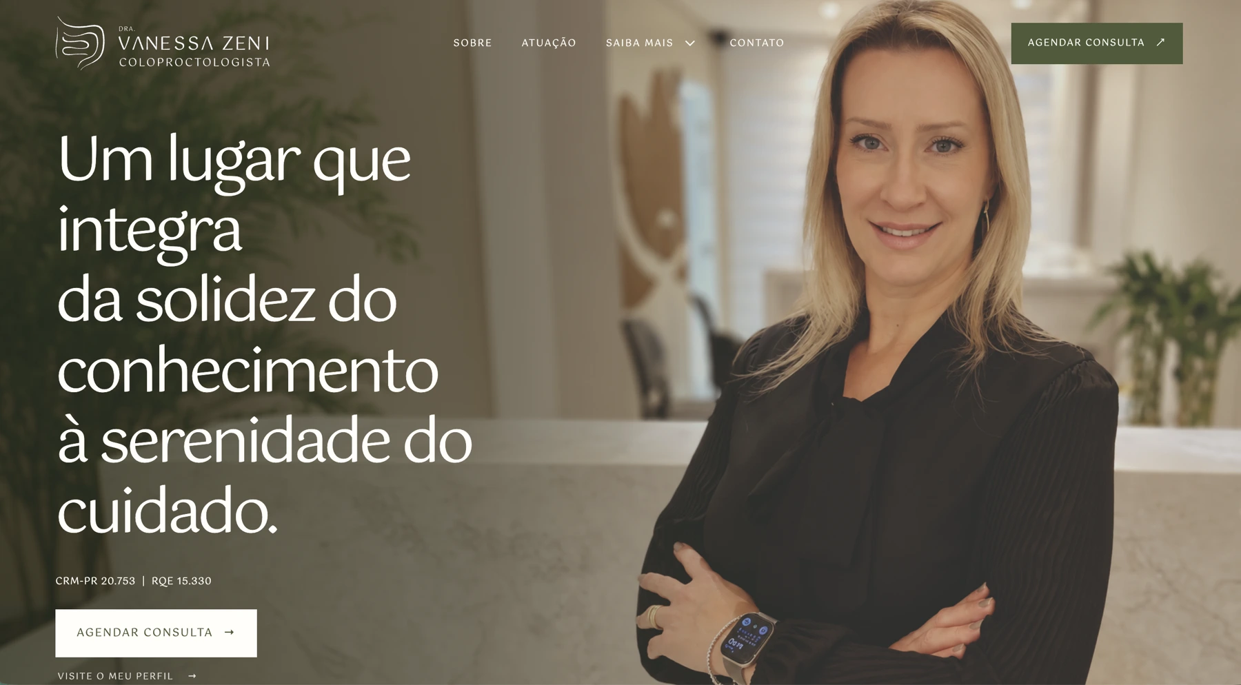 Dra. Vanessa Zeni — website preview